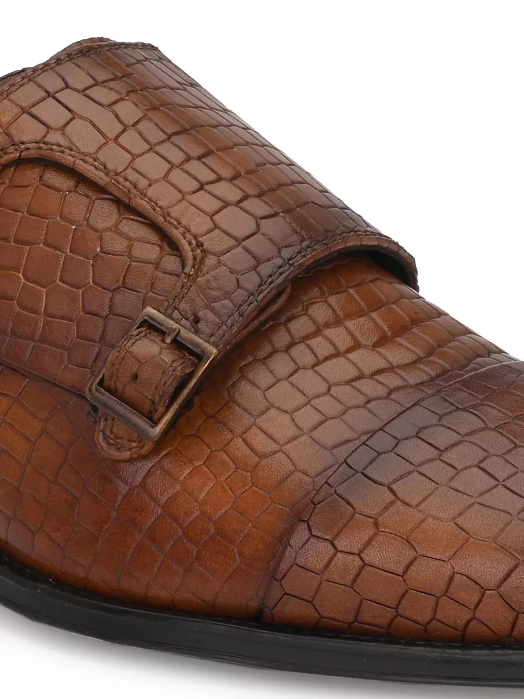 Genuine Leather Monk Strap Shoe