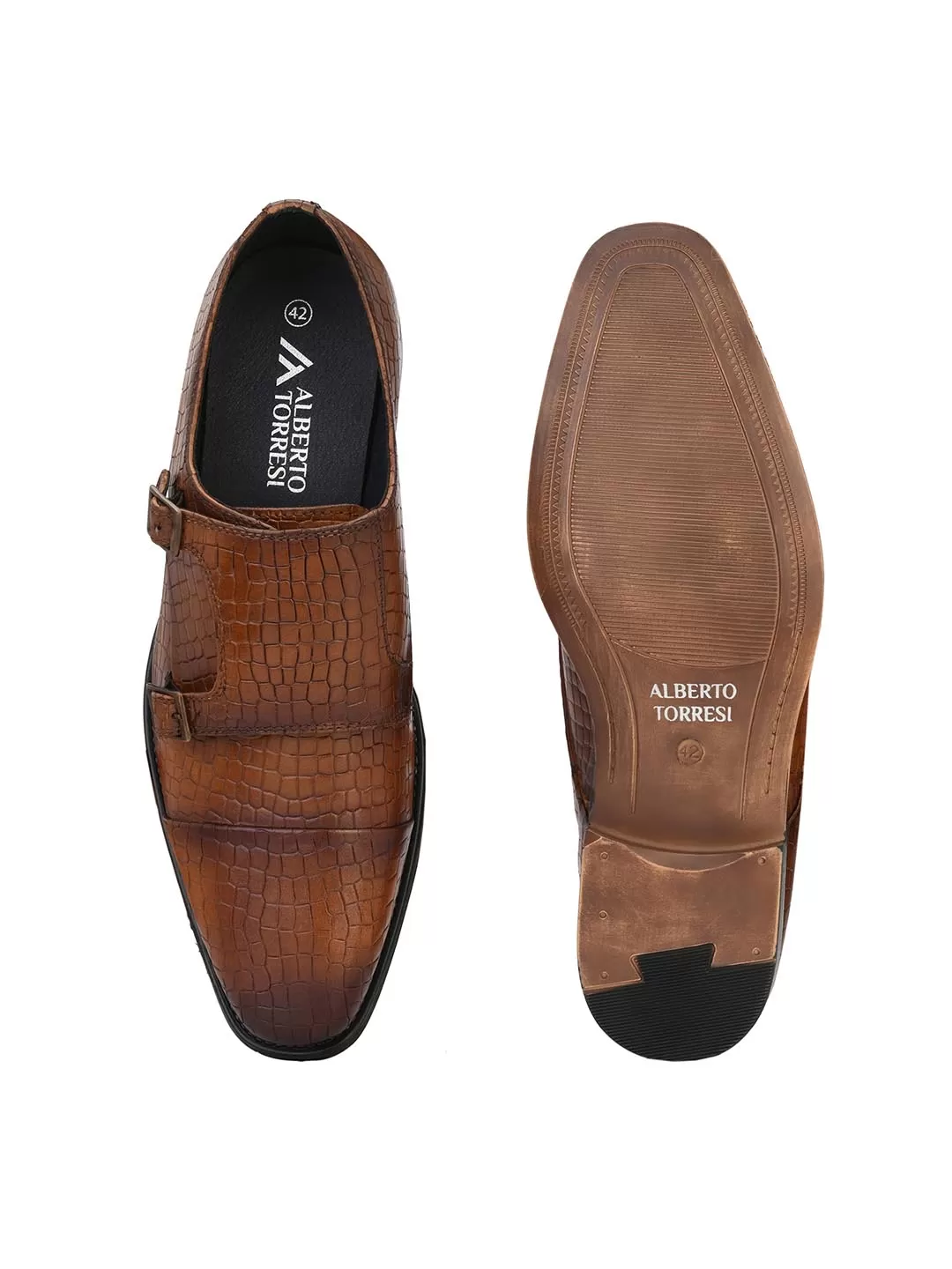 Genuine Leather Monk Strap Shoe