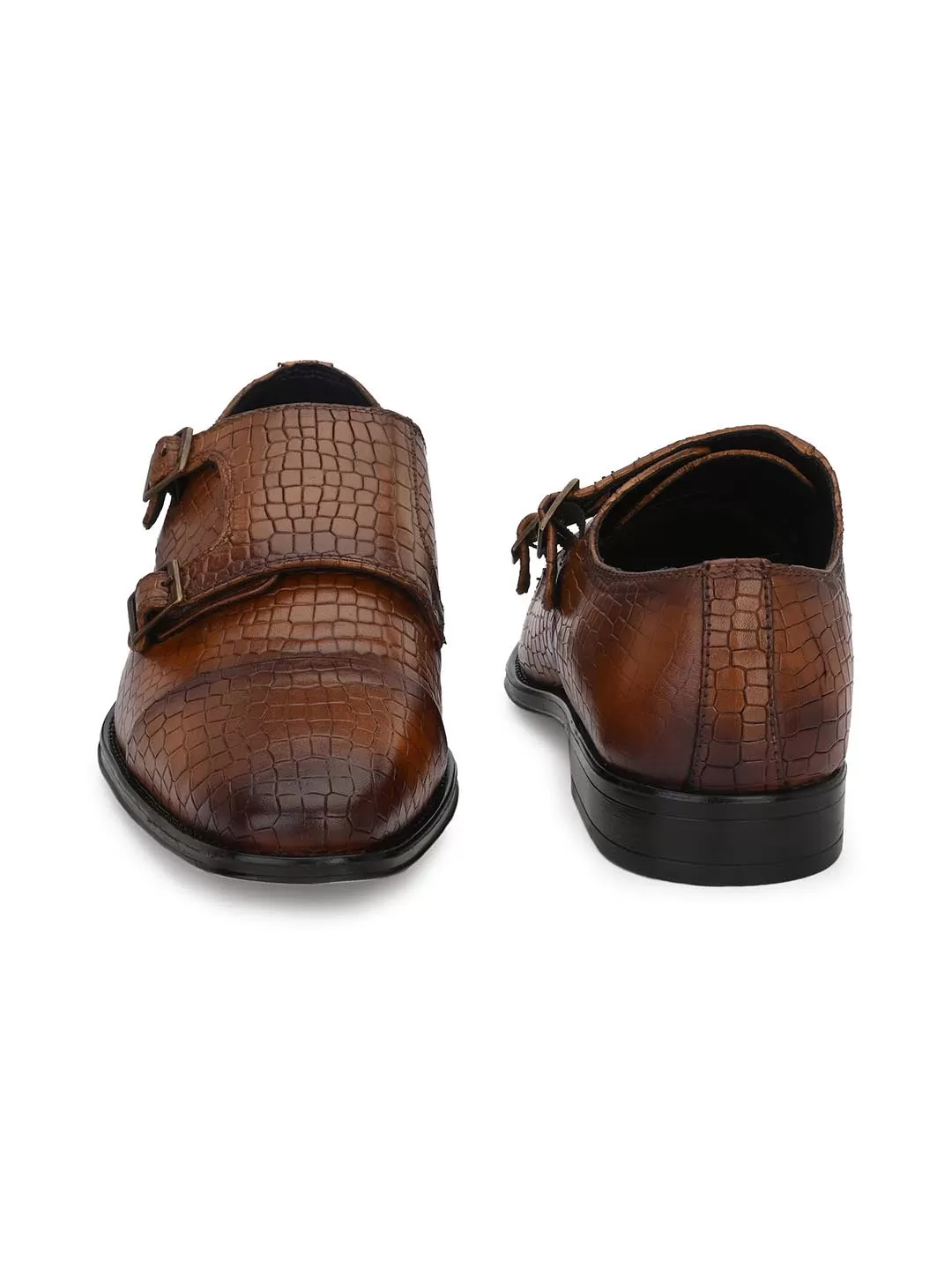 Genuine Leather Monk Strap Shoe