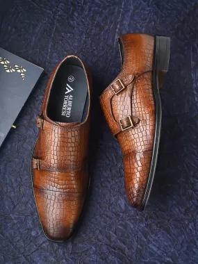 Genuine Leather Monk Strap Shoe