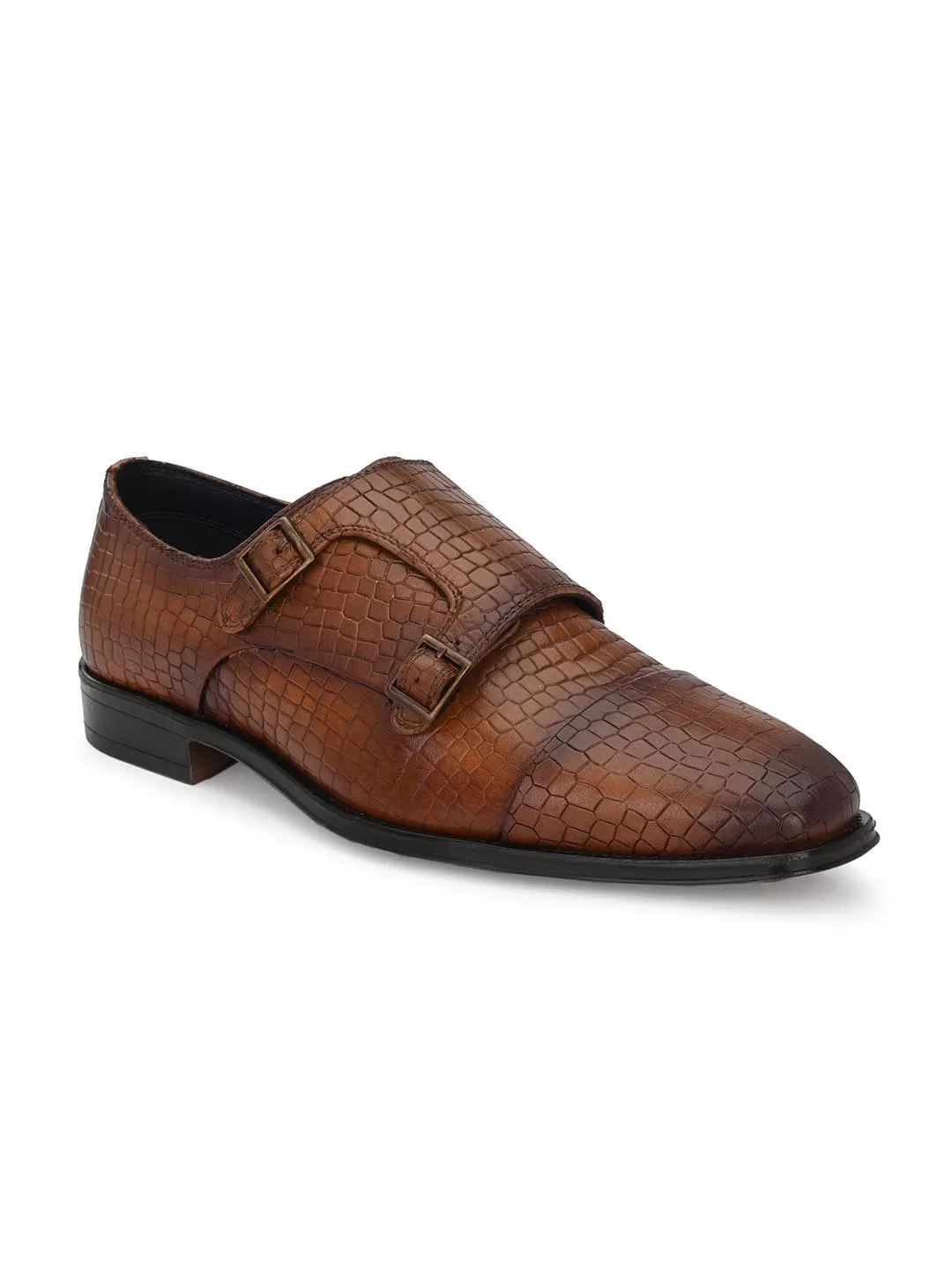 Genuine Leather Monk Strap Shoe