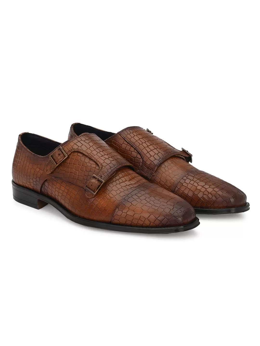 Genuine Leather Monk Strap Shoe