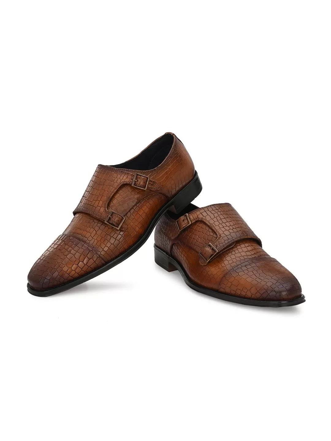 Genuine Leather Monk Strap Shoe