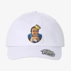 GOAT 'The King' White Dad Golf Hat