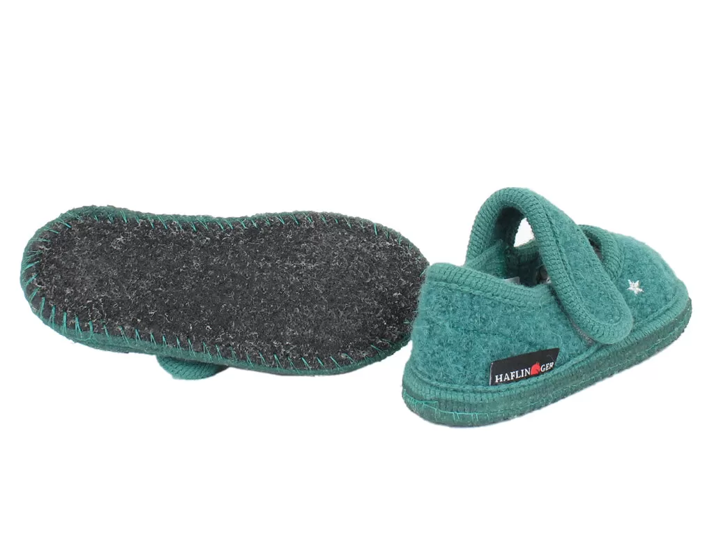 Haflinger Children's slippers Starlight Green