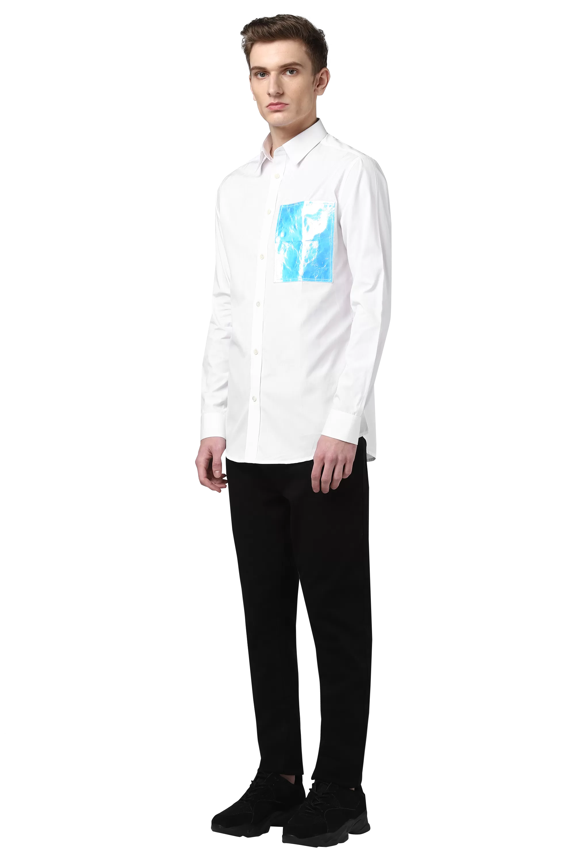 Html   Shirt with holographic patch