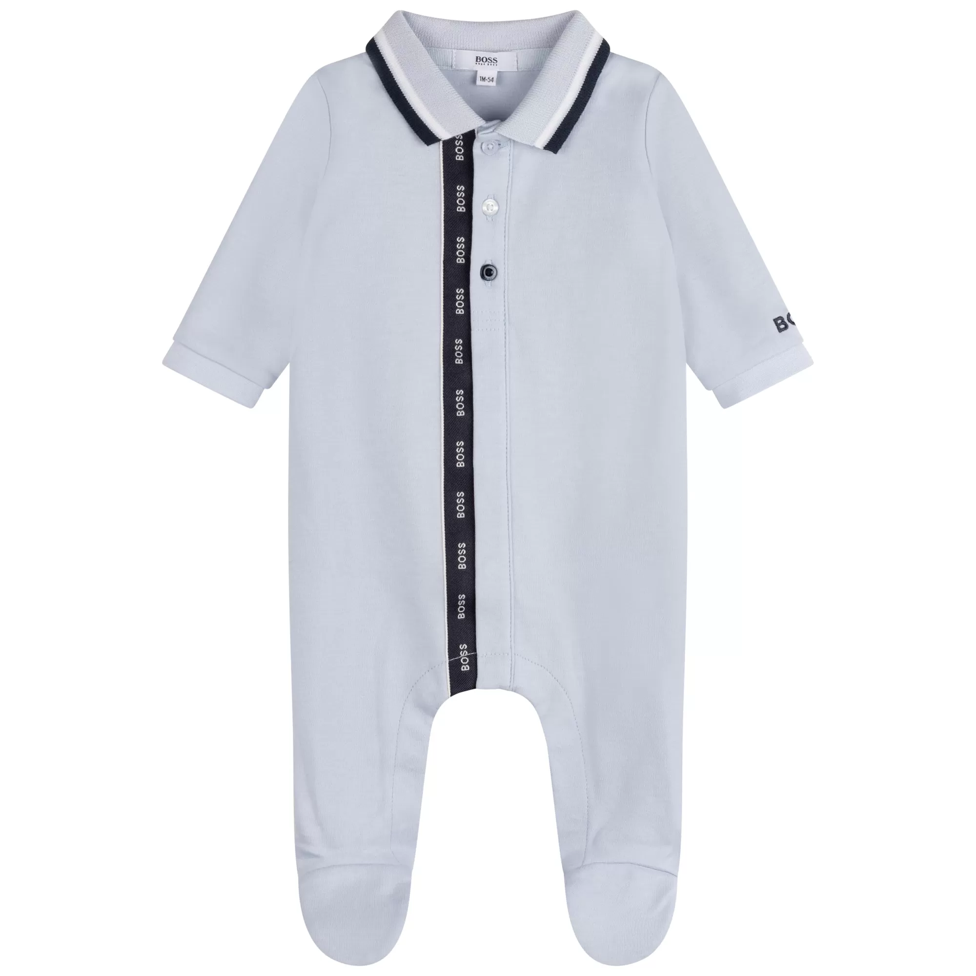 Hugo Boss Baby Footed Sleeper_ Pale Blue J97189-771