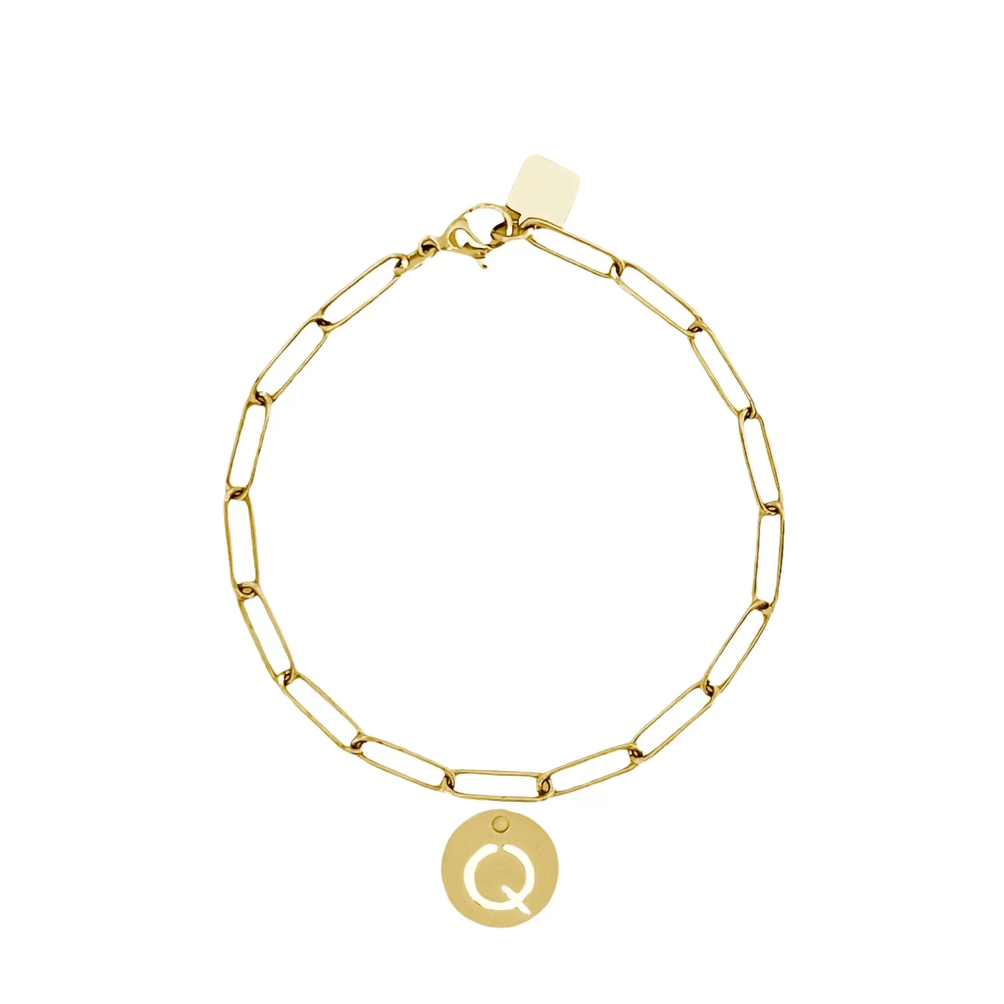 Initial Bracelet (A-Z) Gold