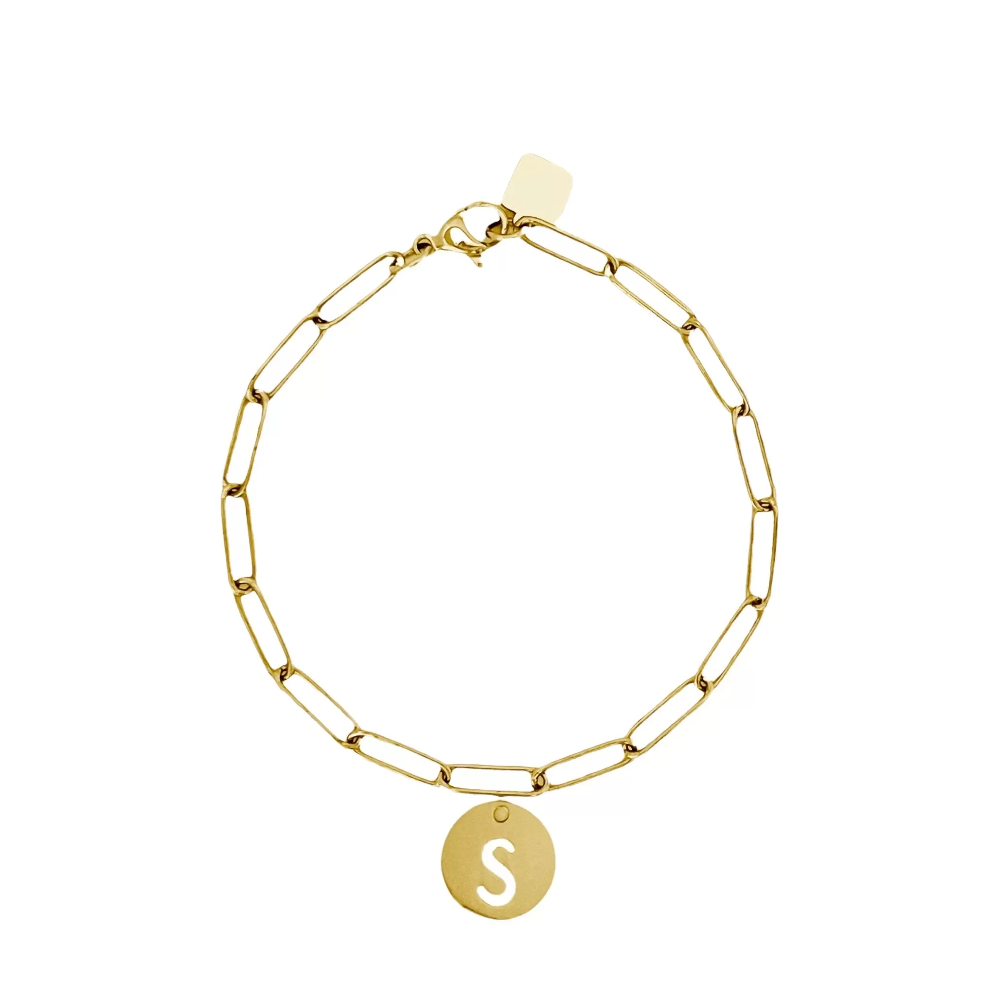 Initial Bracelet (A-Z) Gold