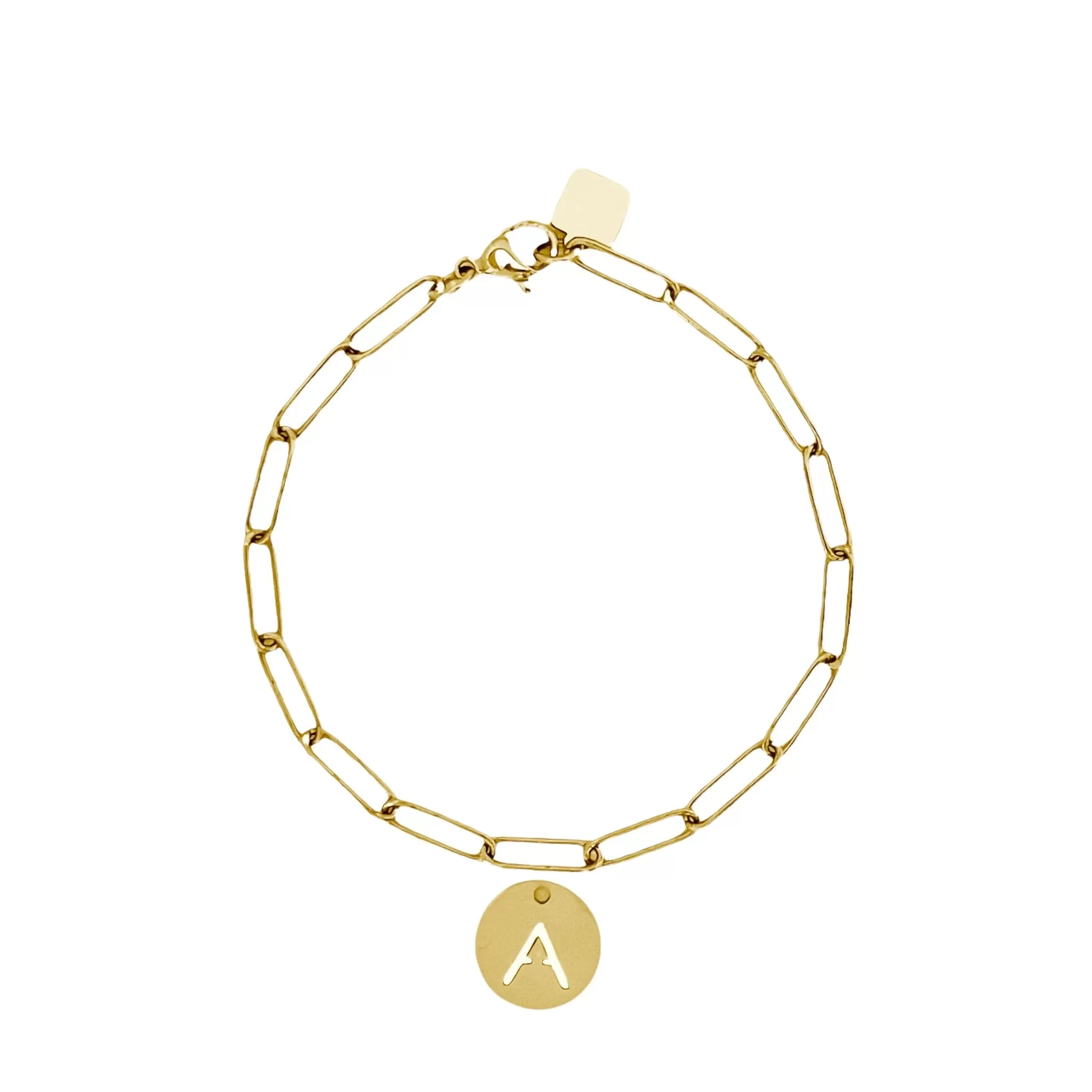 Initial Bracelet (A-Z) Gold