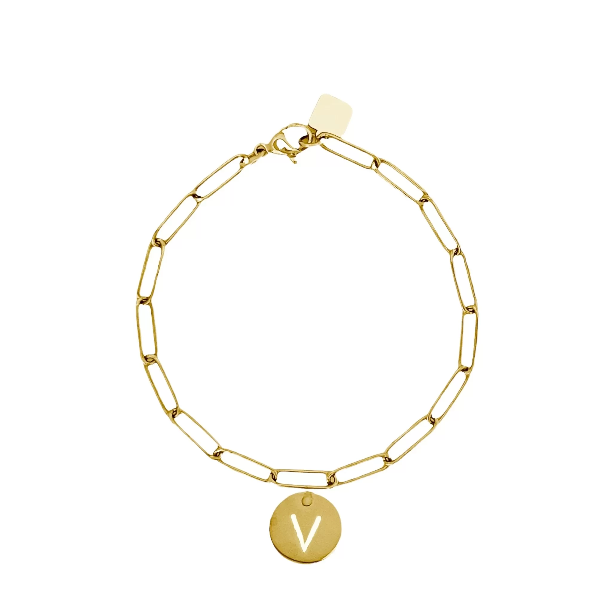 Initial Bracelet (A-Z) Gold