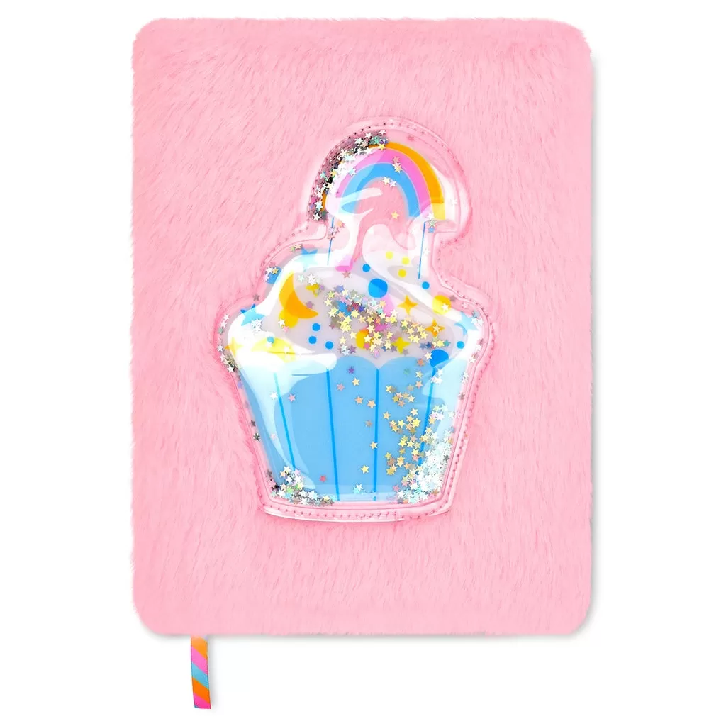 Iscream Cupcake Rainbow Furry Journal