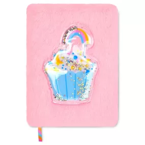 Iscream Cupcake Rainbow Furry Journal