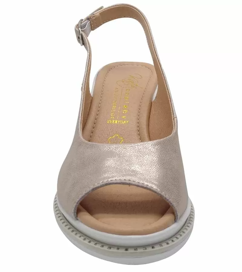 Kate Appleby Womens Gold Wedge Heel Summer Sandal - Pembroke