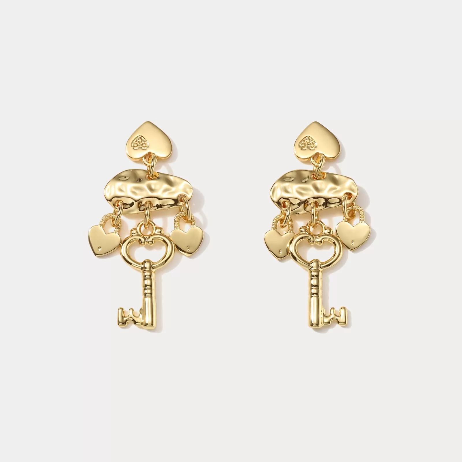 Key of Heart Earrings