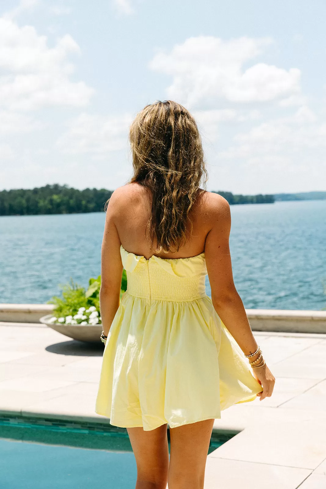 Let It Be Romper - Yellow