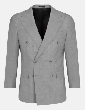 Light Grey Double Breasted Suit