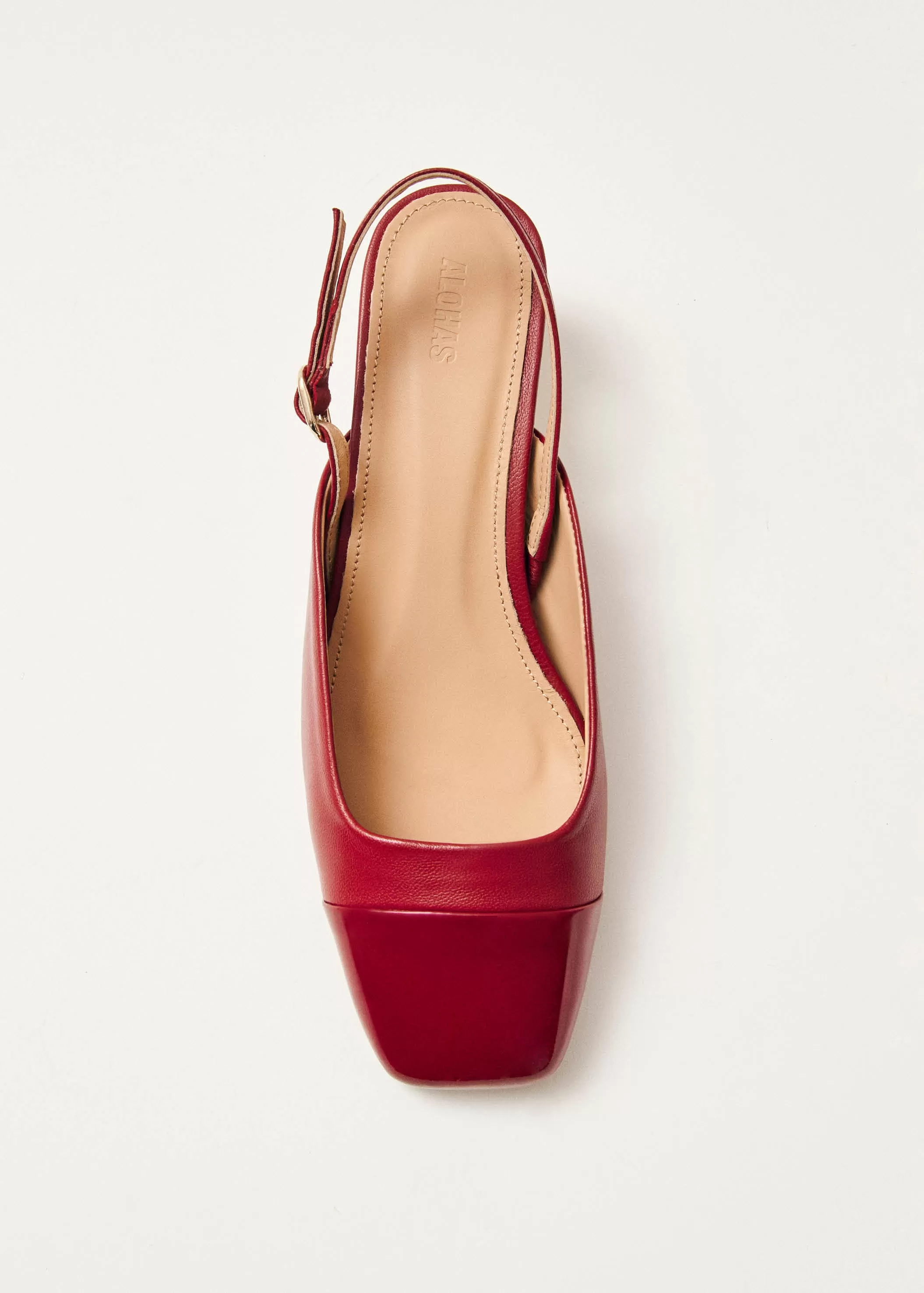 Lindy Bliss Red Leather Pumps