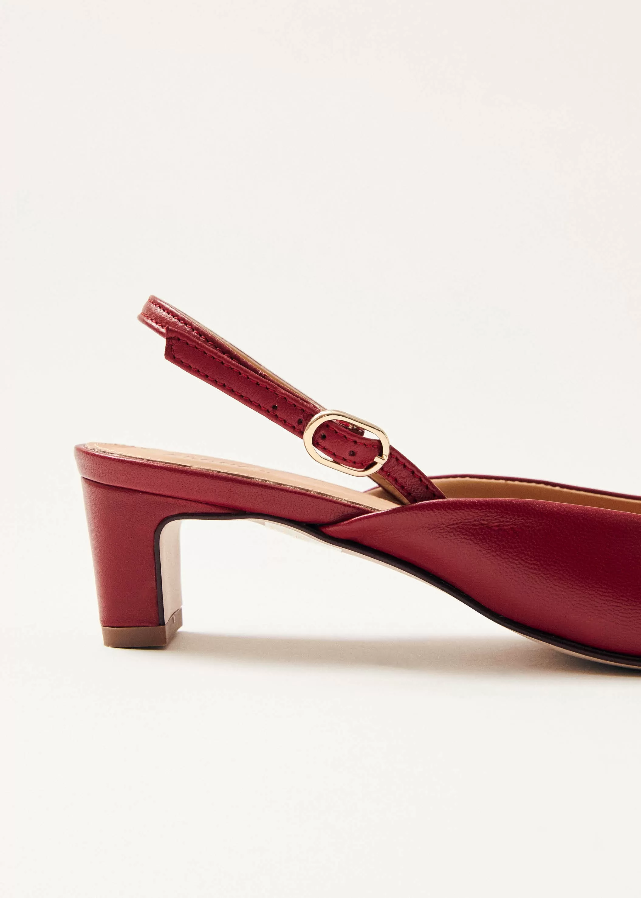 Lindy Bliss Red Leather Pumps