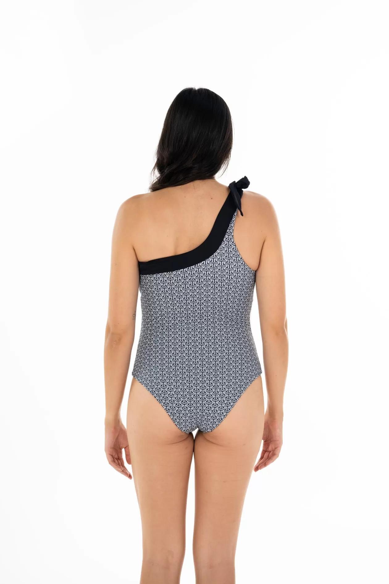 Malaga One Shoulder One Piece Swimsuit - Reversible