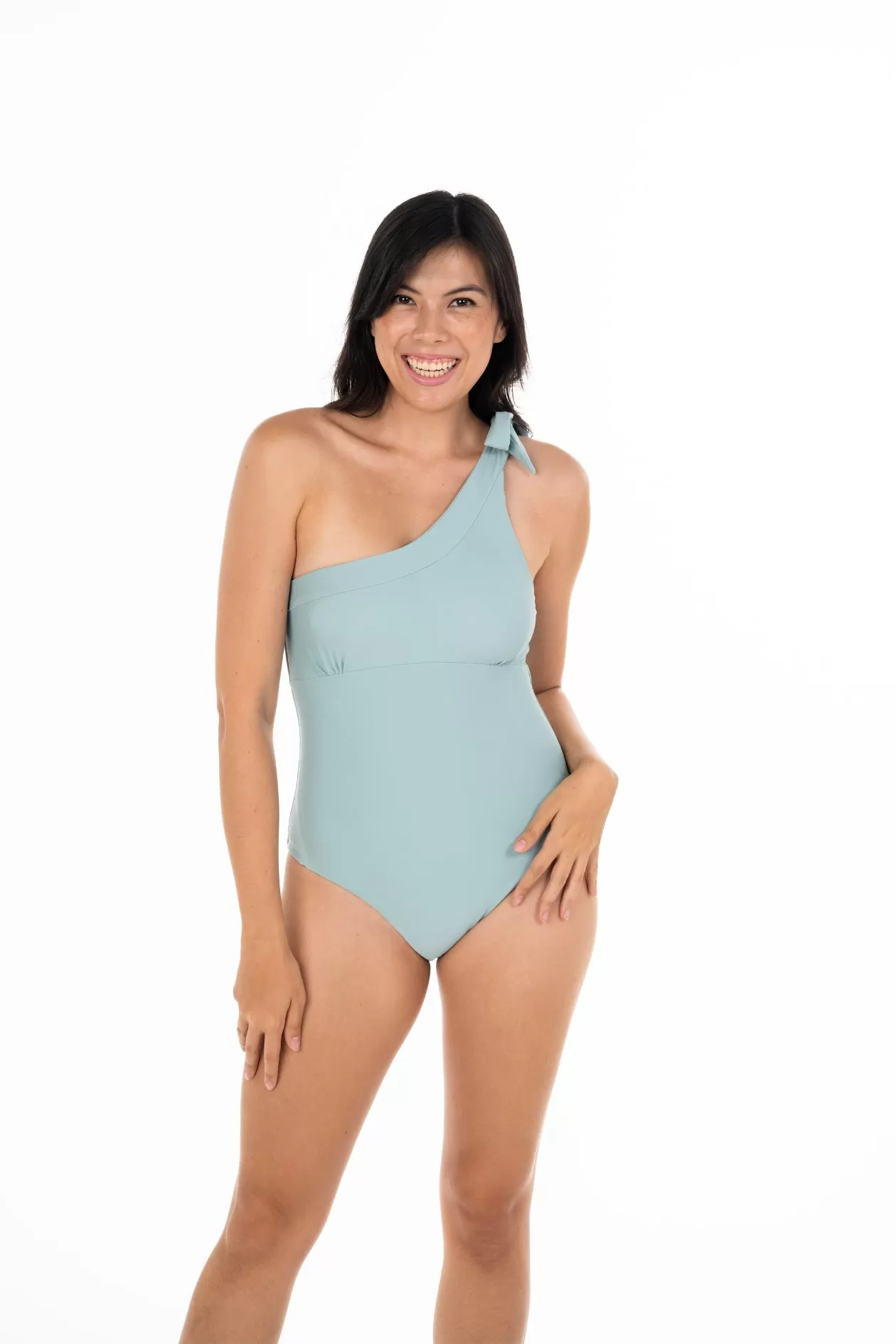 Malaga One Shoulder One Piece Swimsuit - Reversible