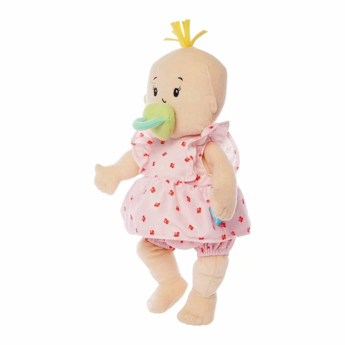 Manhattan Toy Baby Stella Peach Doll with Blonde Hair - Pink Cherry Dress