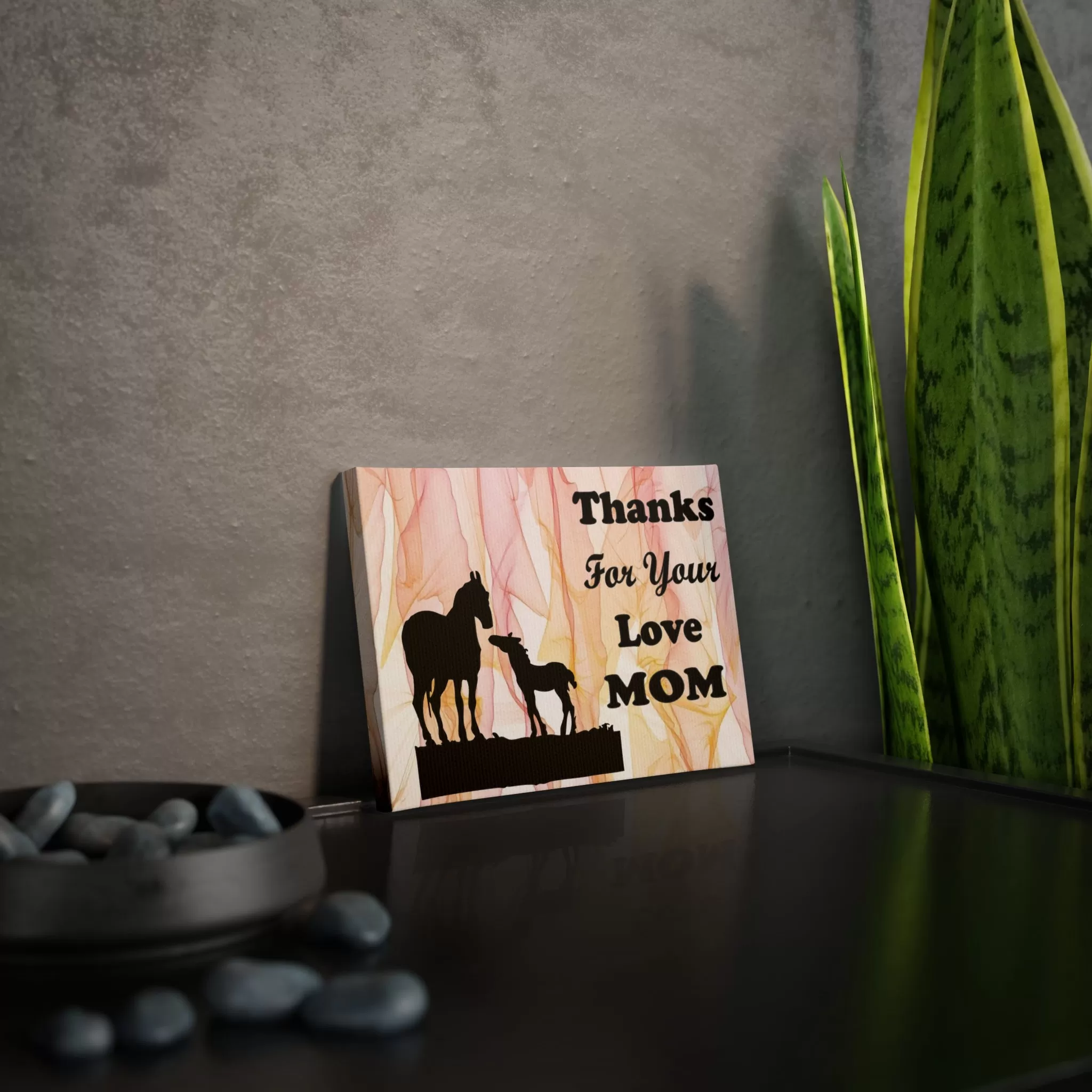 Mare Canvas Photo Tile - Thanks For Your Love Mom