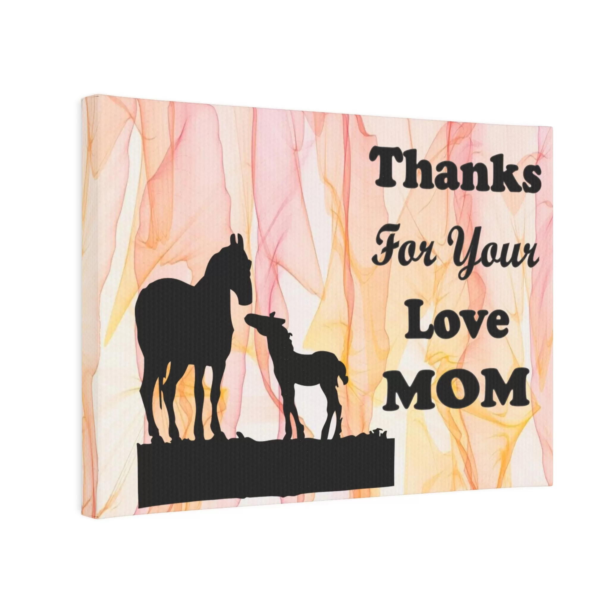 Mare Canvas Photo Tile - Thanks For Your Love Mom