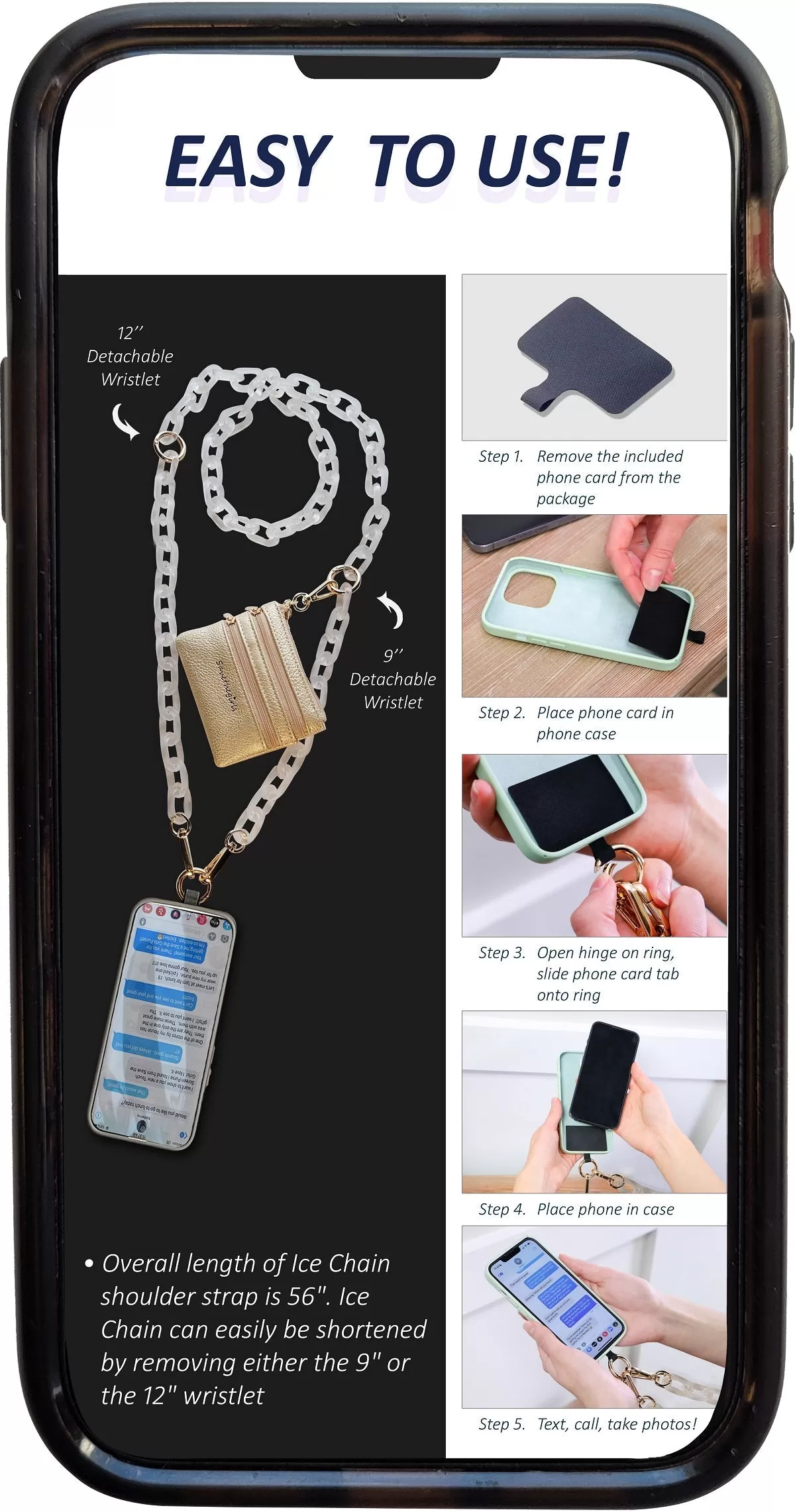 Market Live: Clip & Go Ice Chain with Pouch by Save the Girls (Ships in 2-3 Weeks)