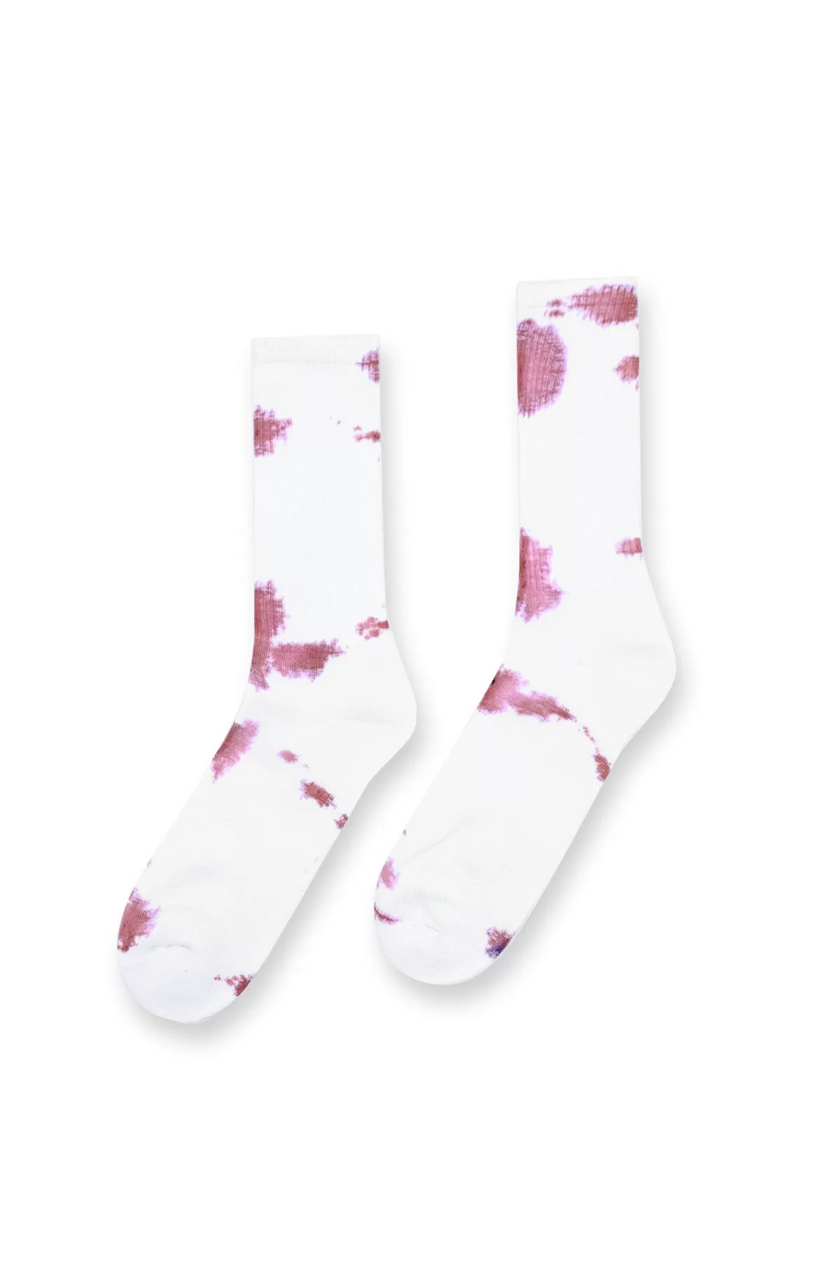 Men’s Crew Socks - Dusty Pink Tie-Dye