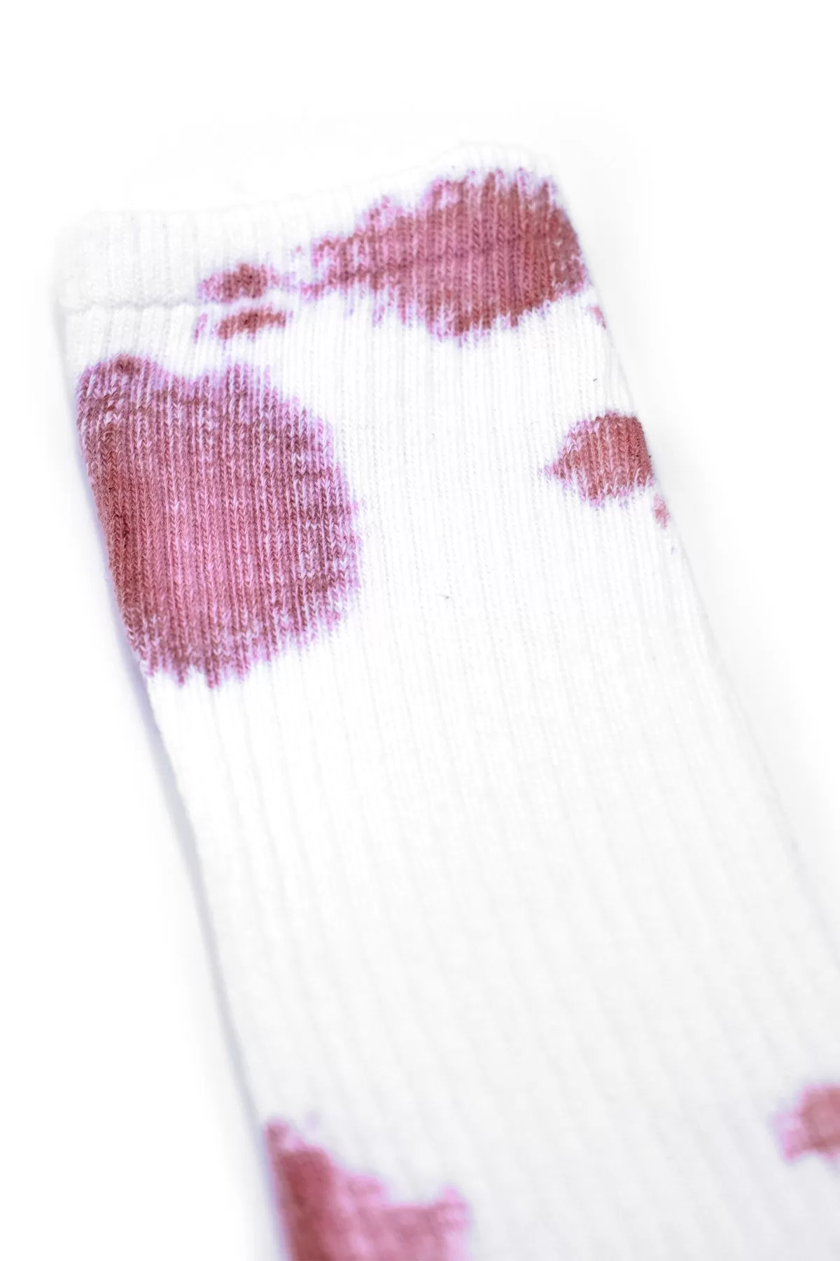 Men’s Crew Socks - Dusty Pink Tie-Dye