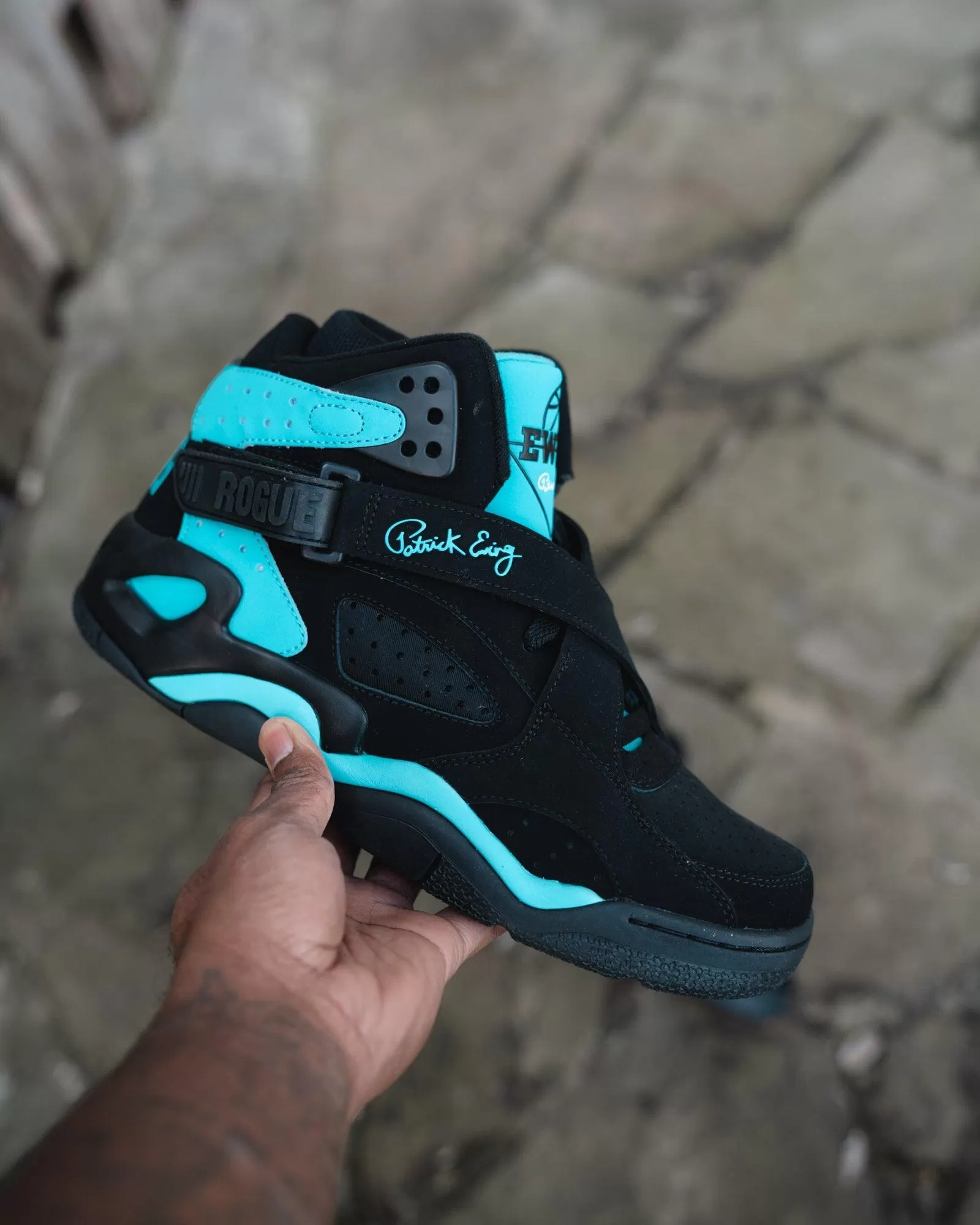 (Men's) Ewing Athletics Rogue Black / Cyan Blue 1BM02091-018