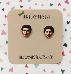 Michael Cera Inspired Stud Earrings