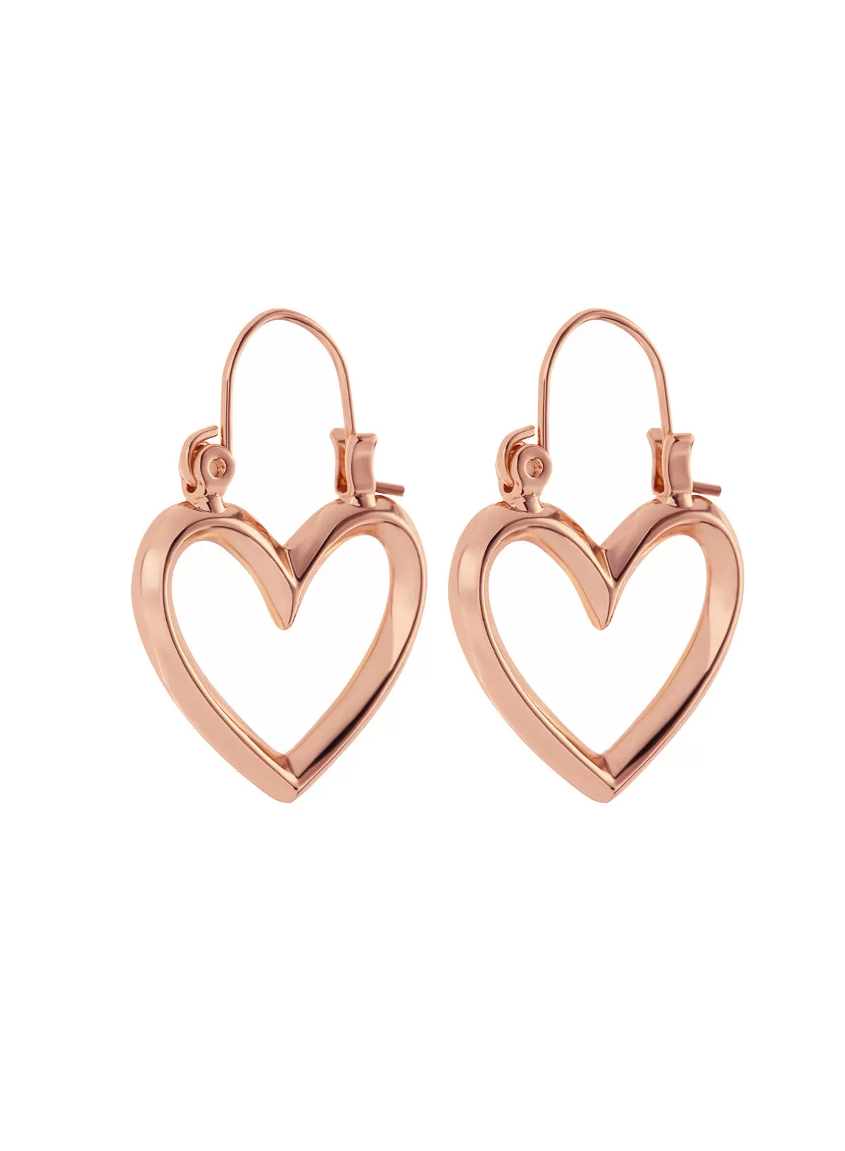 Mini Heartbreaker Hoops- Rose Gold