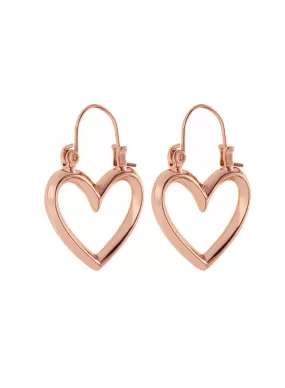 Mini Heartbreaker Hoops- Rose Gold