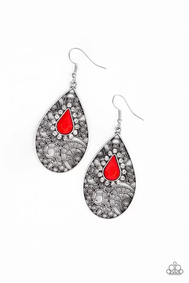 Modern Monte Carlo Red-Earrings