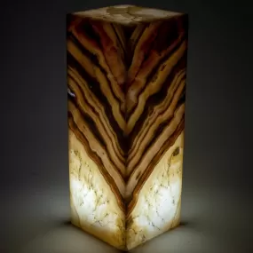 Natural Onyx Lamp Light Tower - 16