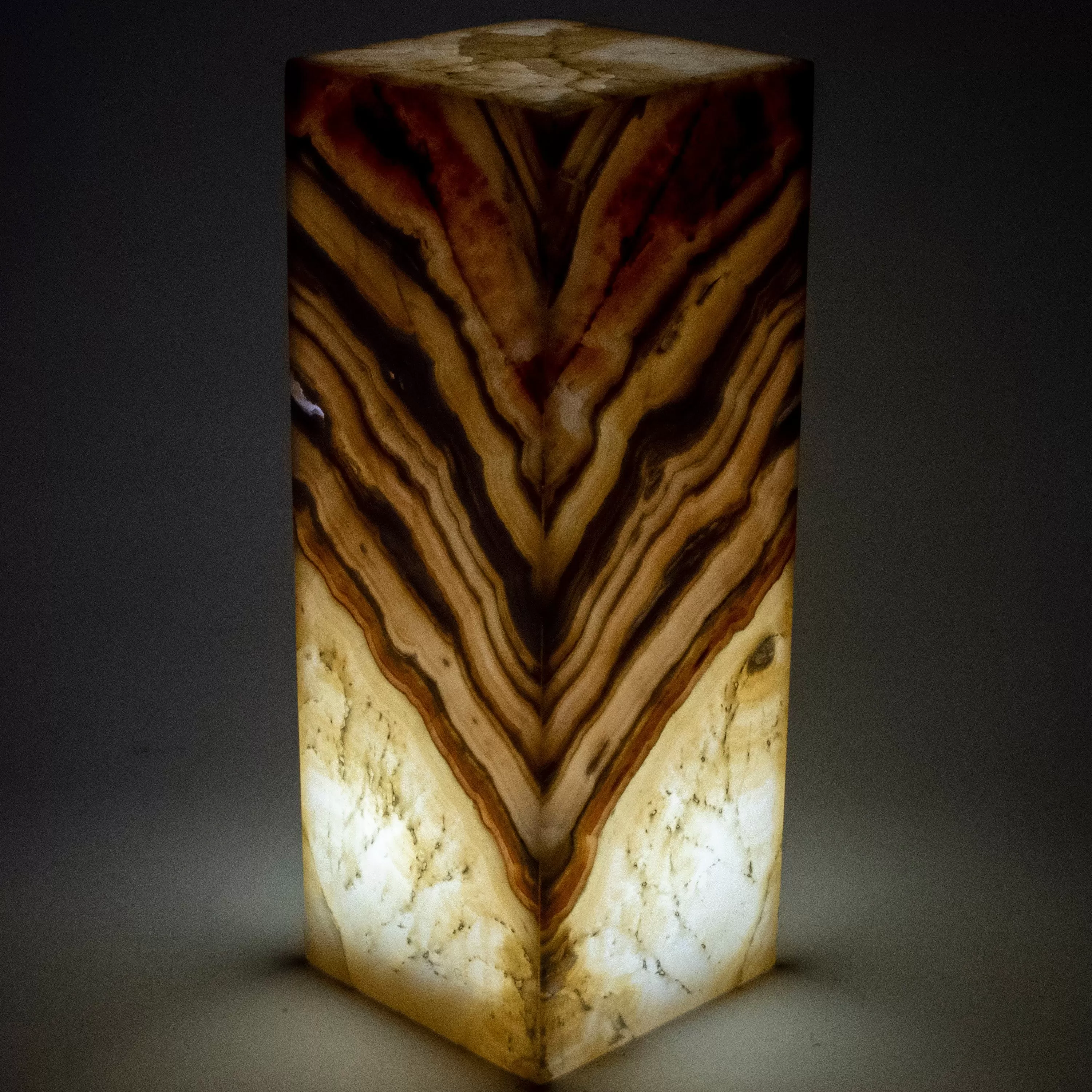 Natural Onyx Lamp Light Tower - 16