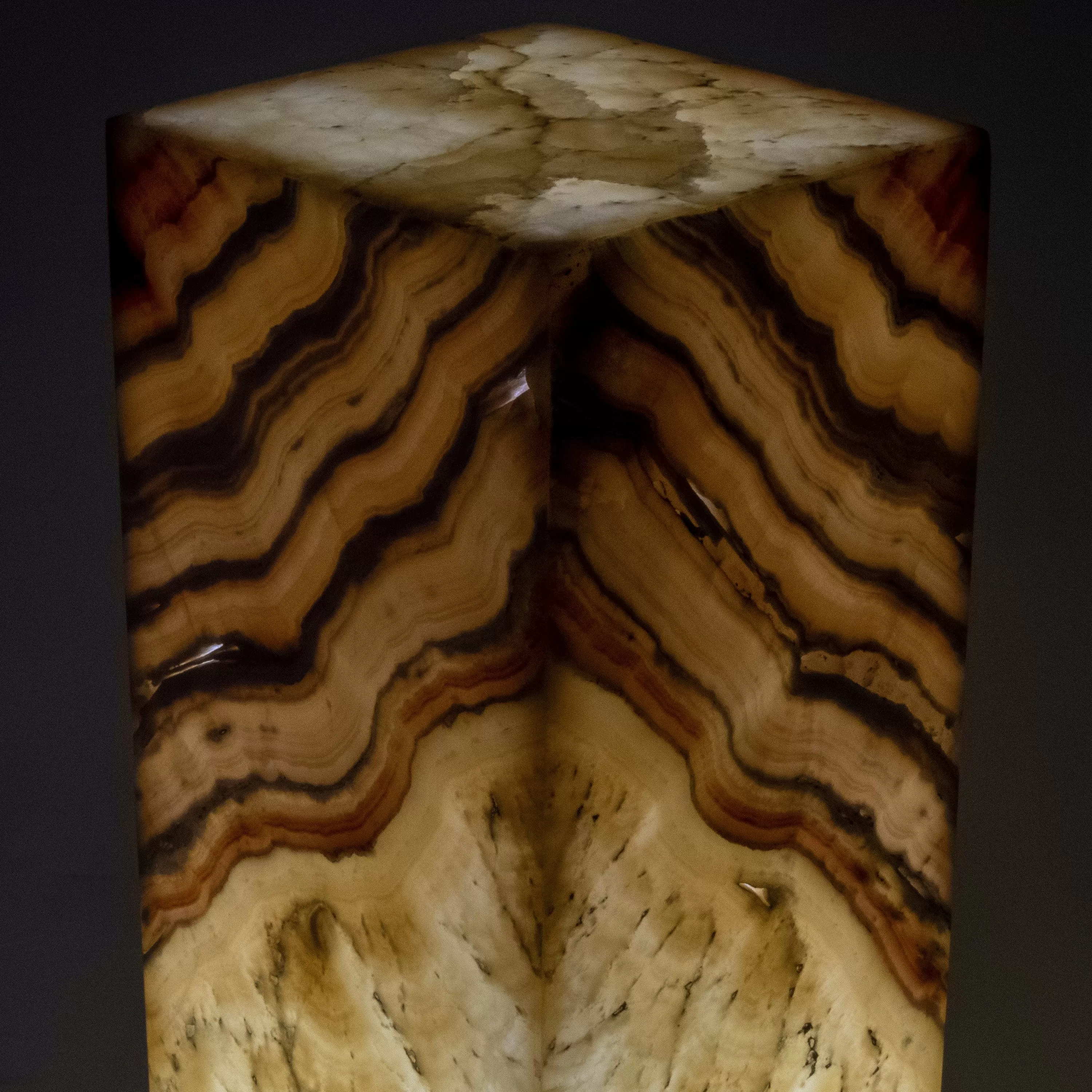 Natural Onyx Lamp Light Tower - 16