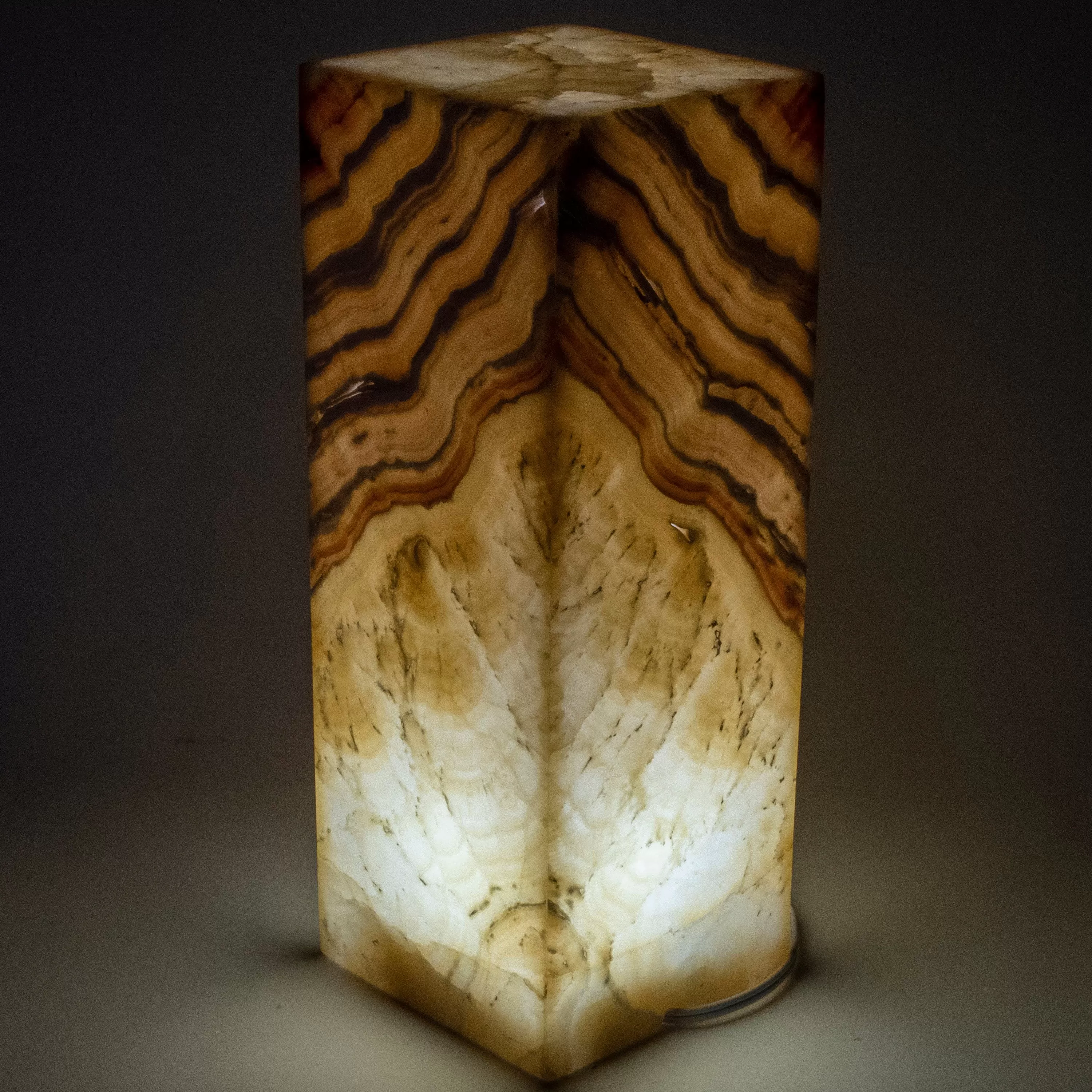 Natural Onyx Lamp Light Tower - 16