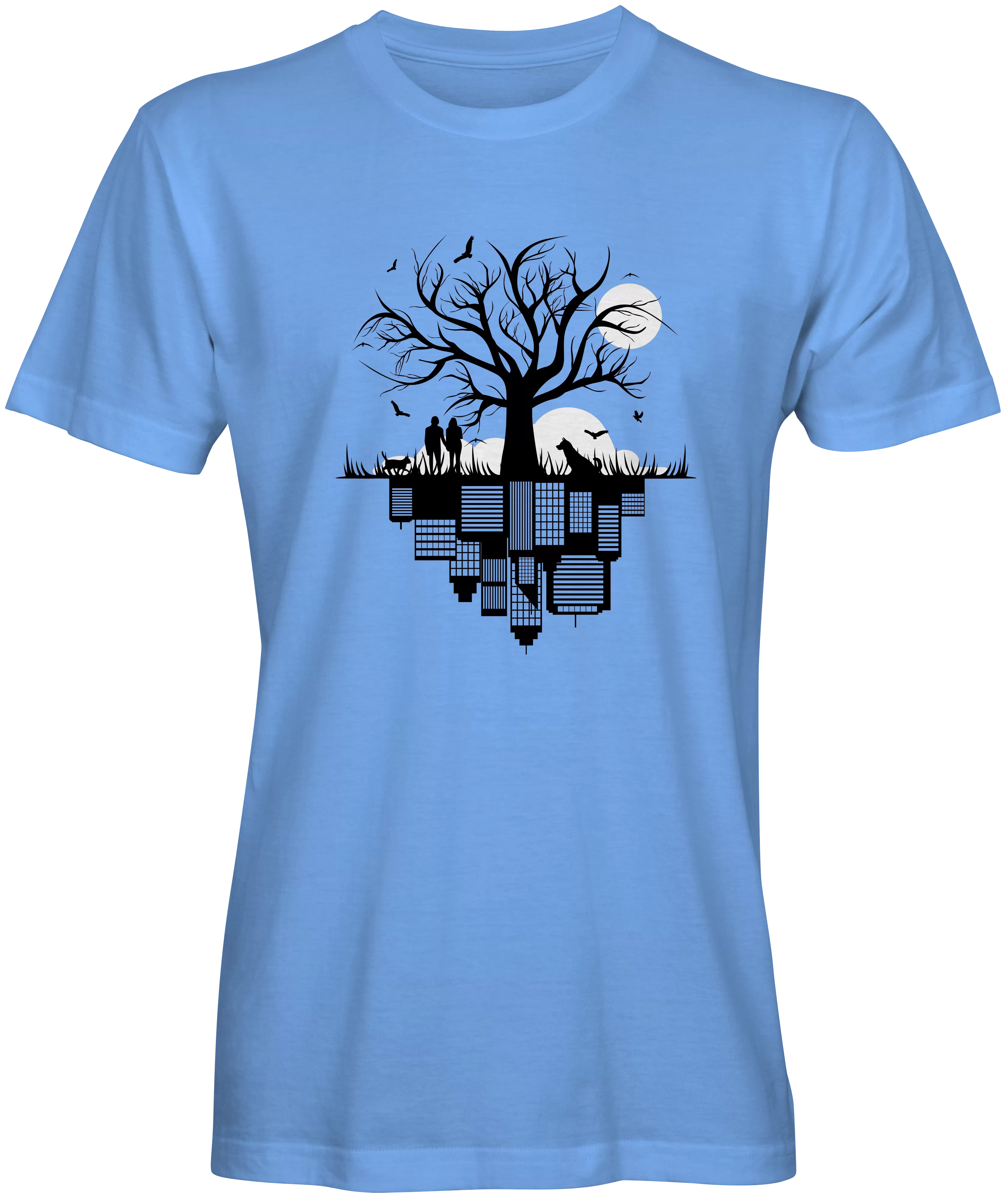 Nature Lovers City Tree Roots Graphic T-shirts