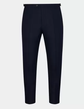 Navy Blue Wool Trousers