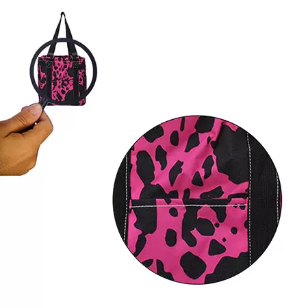 Neon Cow Hot Pink NGIL Mini Utility Bag