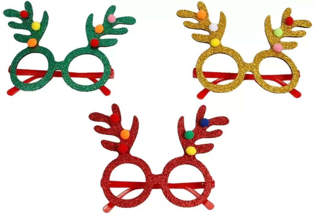 New Cute Reindeer Glasses Set for Christmas