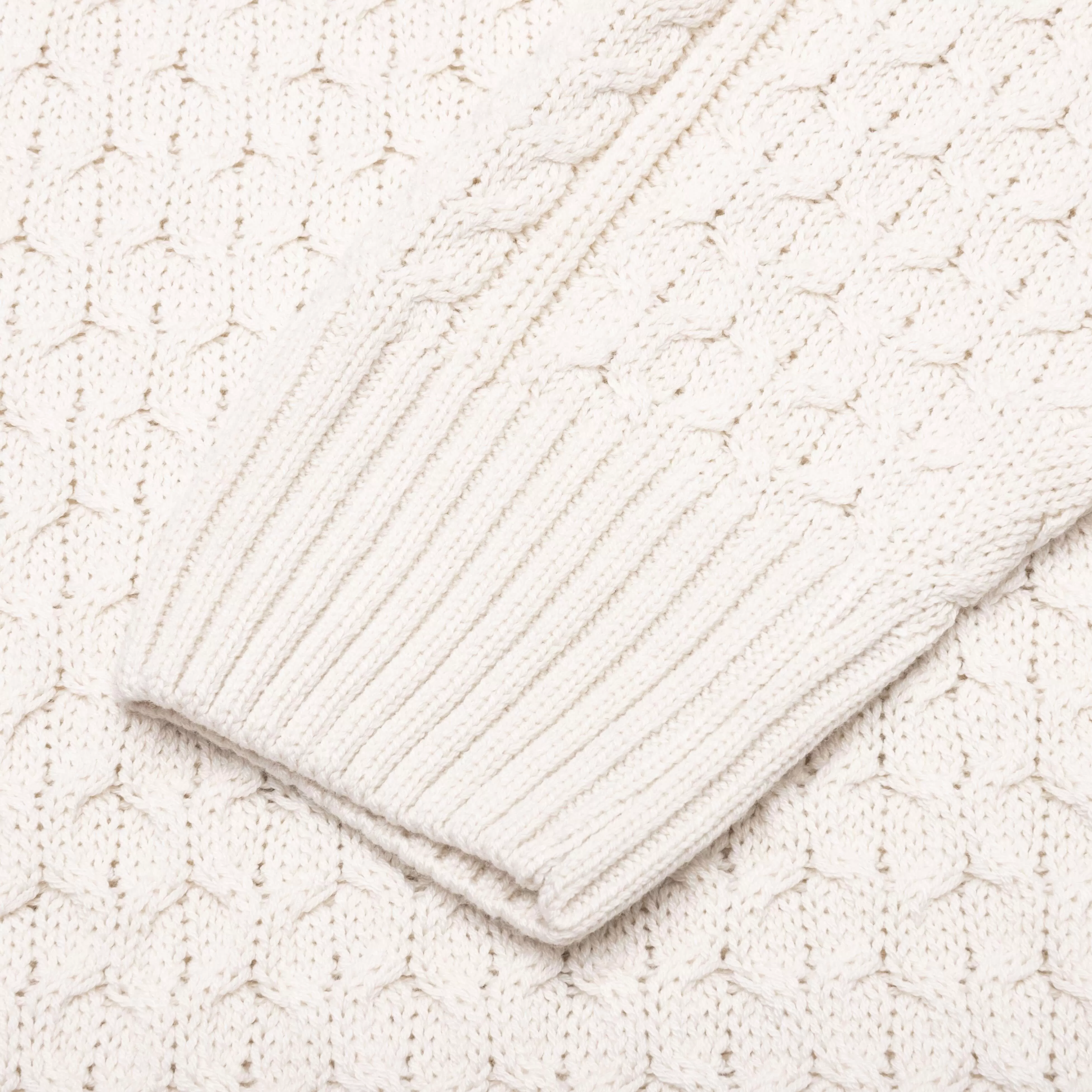 Nike Life Cable Knit Turtleneck Sweater - Light Bone