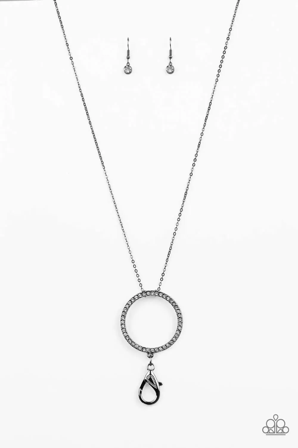 Paparazzi Accessories  - Center of Attention #L - Black Necklace