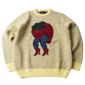 Parra Stupid Strawberry Knitted Pullover Sweater