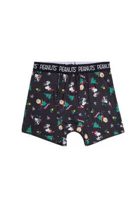 Peanuts Snoopy Christmas Tree Printed Boxer Briefs