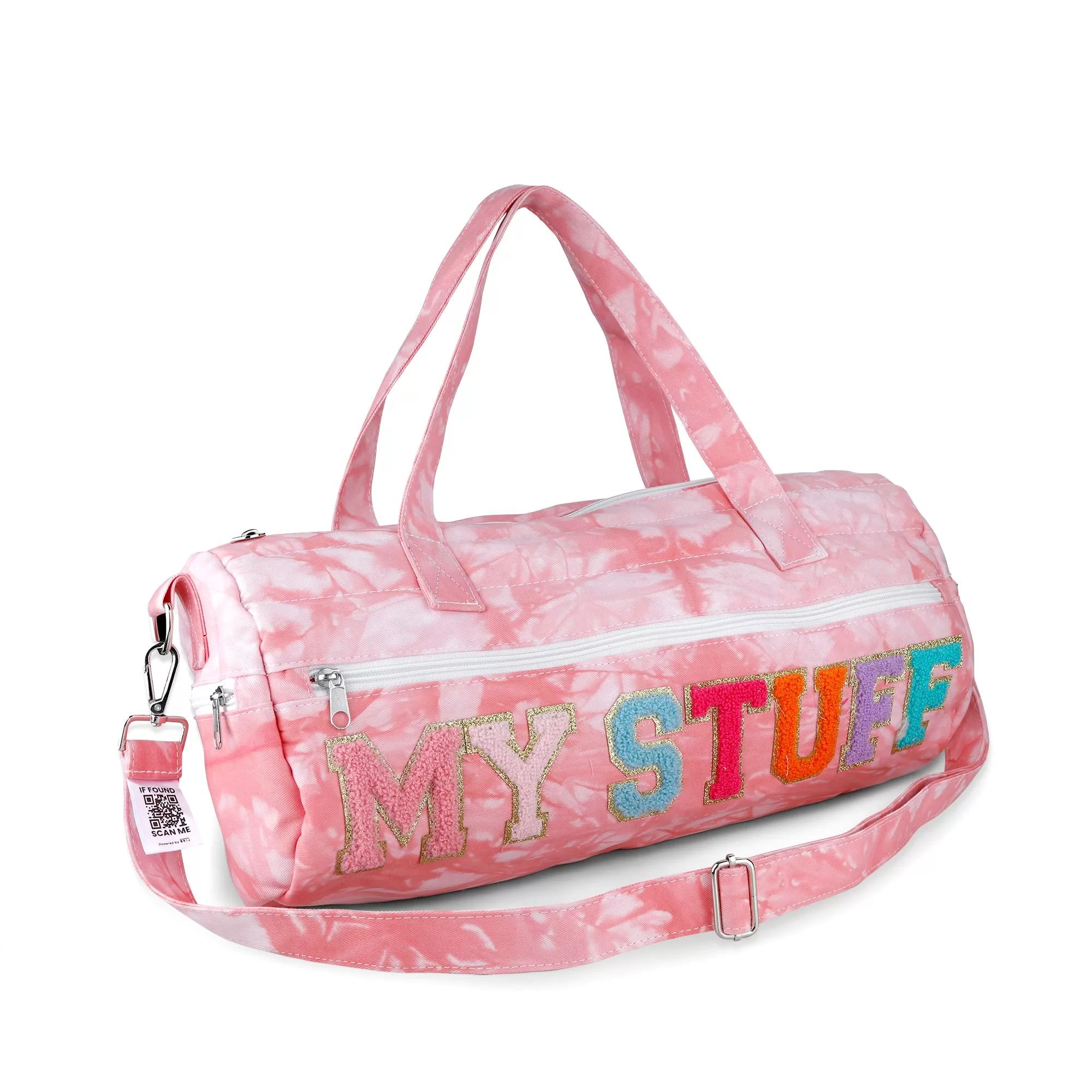 Pink Tie Dye Duffel Bag with BrijTech