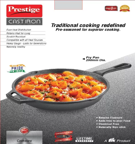 Prestige Pre-Seasoned Cast Iron FryPan